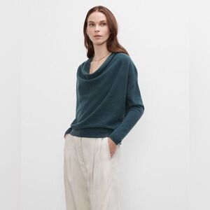 CLUB MONACO Cowl Neck Cashmere Sweater Recycled Cashmere XS